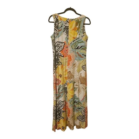 CHICO'S Vacay Ready Floral Sleeveless Maxi Dress - Size 1 (8/10) - Picture 2 of 10
